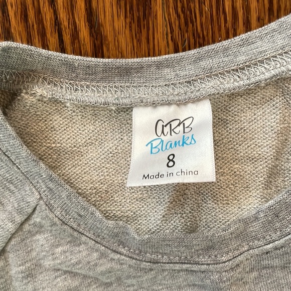 Red and grey girls sweatshirts size 8 NWT - Picture 5 of 5